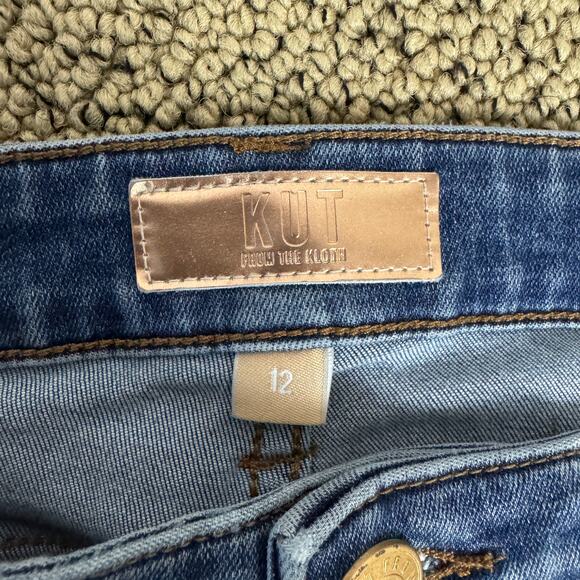 Kut From The Kloth Connie Ankle Skinny Blue Jeans US Women's 12 - Picture 5 of 6